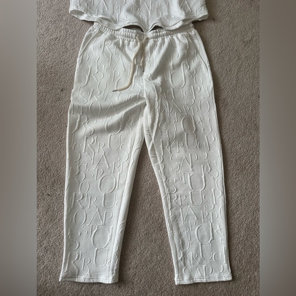 New Mens White Co Ord Set Summer - Picture 3 of 3